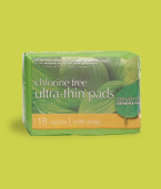 Chlorine-Free Ultra-thin Pads with Wings